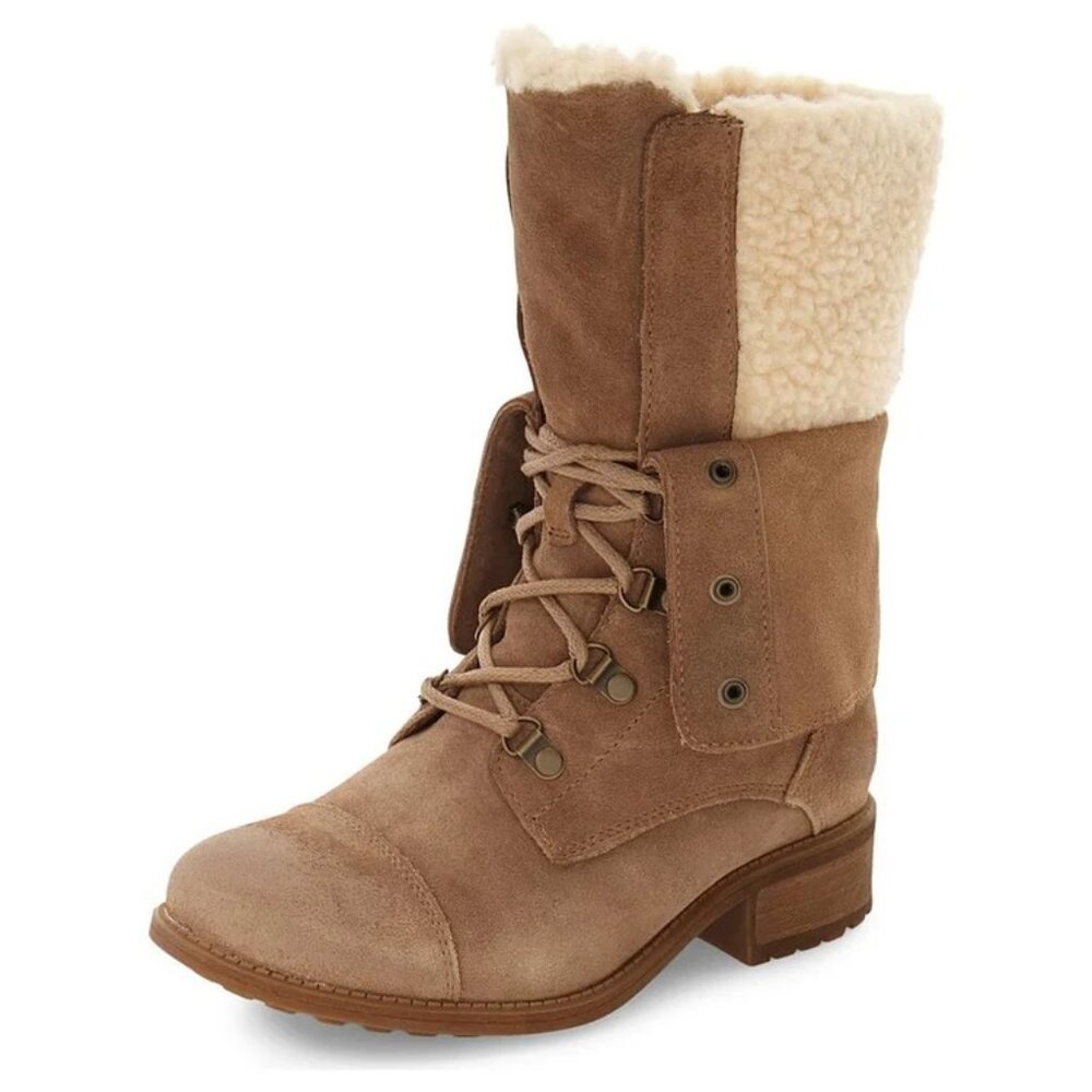 UGG Gradin Water Resistant Suede Wool Lined Lace-Up Boots Boots Women 7.5